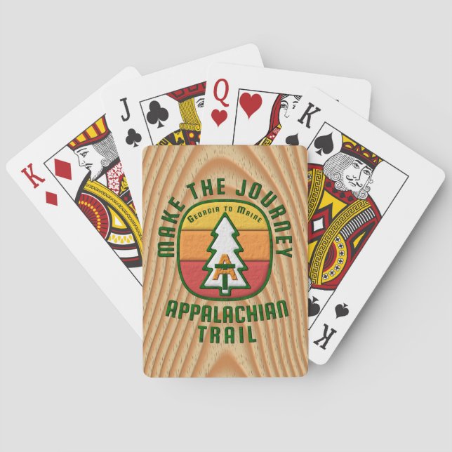 Appalachian Trail Make The Journey Playing Cards (Back)