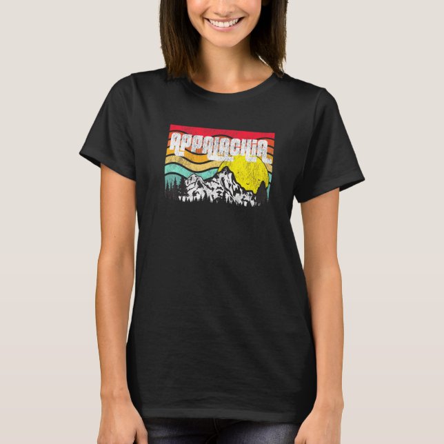 Appalachian Trail Mountains Appalachia Vintage Sun T-Shirt (Front)