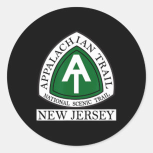 Appalachian Trail New Jersey Nj  Classic Round Sticker