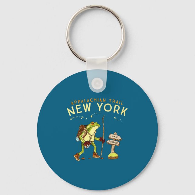 Appalachian Trail New York Hiking Frog _1  Key Ring (Front)