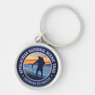 Appalachian Trail (rd)3 Key Ring