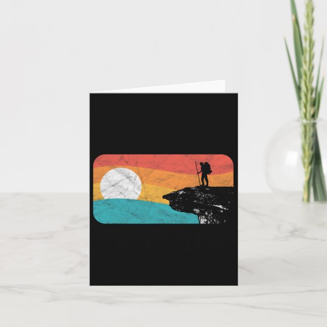 Appalachian Trail Retro Mcafee's Knob Hiking Shirt Card (Front)