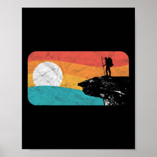 Appalachian Trail Retro Mcafee's Knob Hiking Shirt Poster