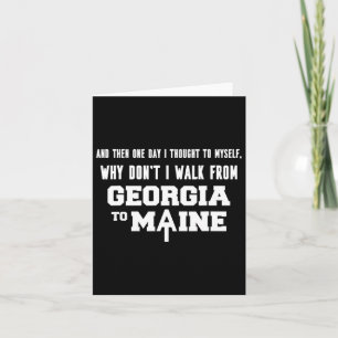 Appalachian Trail Souvenir Map Hiking Appalachia 1 Card