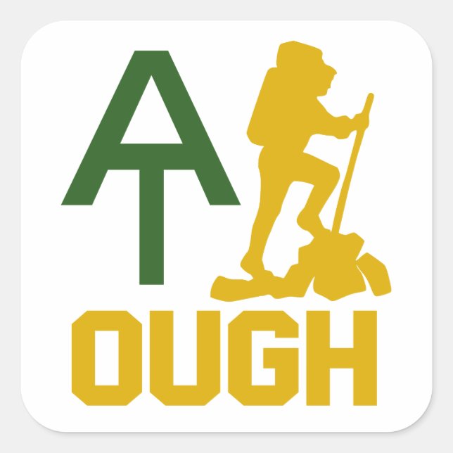 Appalachian Trail Tough Square Sticker (Front)