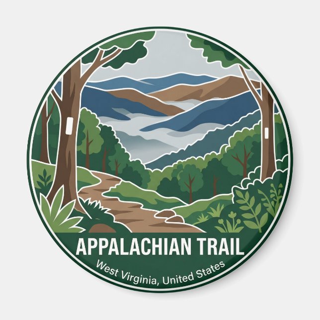 Appalachian Trail West Virginia Magnet (Front)