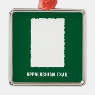 Appalachian Trail White Blaze Metal Ornament