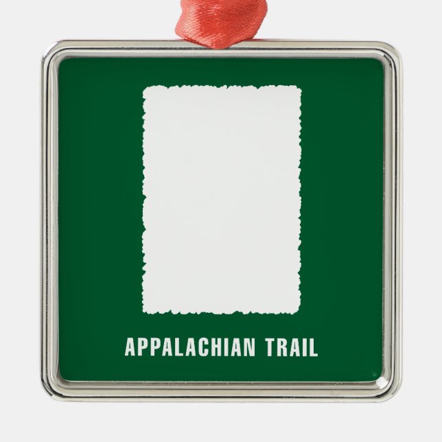 Appalachian Trail White Blaze Metal Ornament (Front)