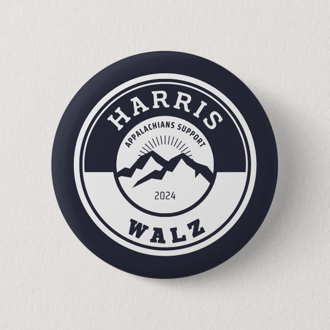 Appalachians Support Harris/Walz button (Front)