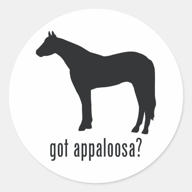 Appaloosa Classic Round Sticker (Front)