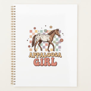 Appaloosa Girl Vintage Horse Western T-Shirt Desig Planner