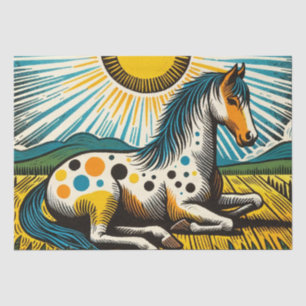 Appaloosa Horse Art Horses                         Tissue Paper