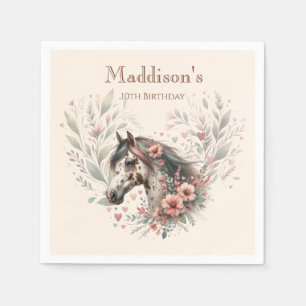 Appaloosa Horse Birthday Napkin