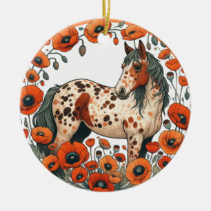Appaloosa Horse Poppy Appy Horses Ceramic Ornament