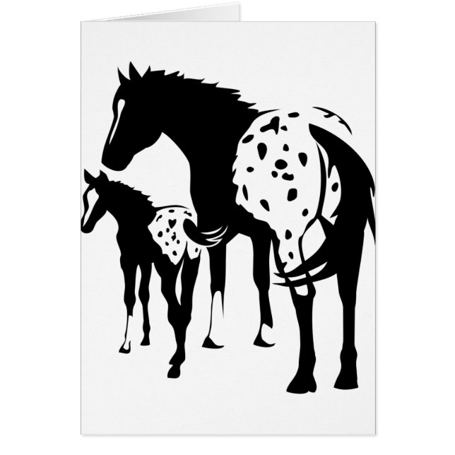 Appaloosa Mare and Foal (Front)
