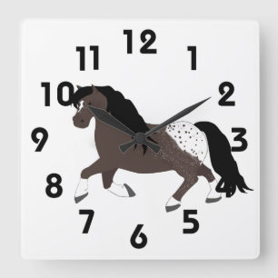 Appaloosa Pony Clock