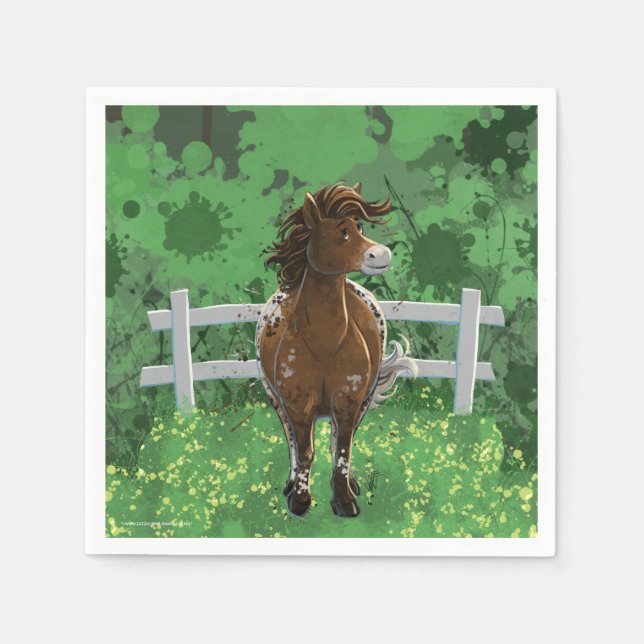 Appaloosa Pony Napkin (Front)