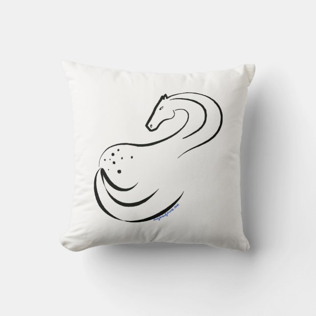 Appaloosa stylised artwork on a pillow (Front)
