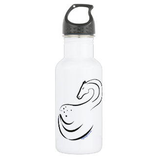 Appaloosa stylised ink drawing 532 ml water bottle