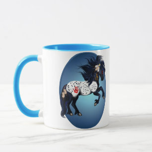 Appaloosa War Pony Oval Mugs