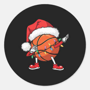 Apparel Christmas Sketll Xmas Santa Hat Sketll  Classic Round Sticker