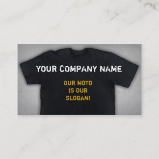 Apparel company business card