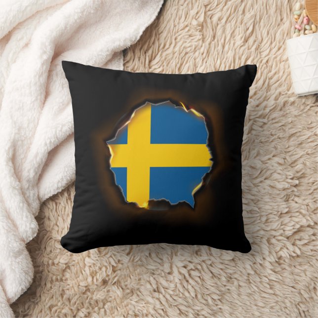 Apparel Sweden Flag Inside Me,Swedish burn marks Cushion (Blanket)
