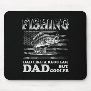 Apparel Vintage Fishing Dad Like A Regular Dad Fat Mouse Pad