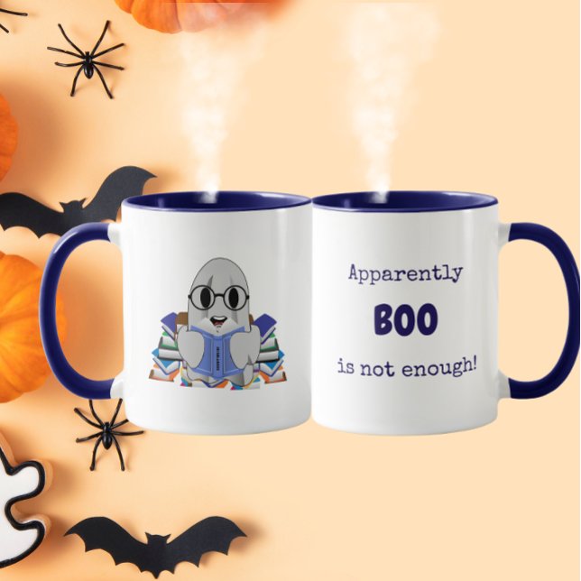 Apparently BOO Is Not Enough Funny Ghost  Mug (Creator Uploaded)