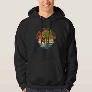 Apparently I Have An Attitude Basset Hound Sunglas Hoodie
