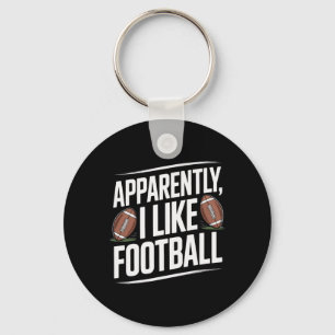 Apparently I Like Footbyll Soccer Player Enthusias Key Ring