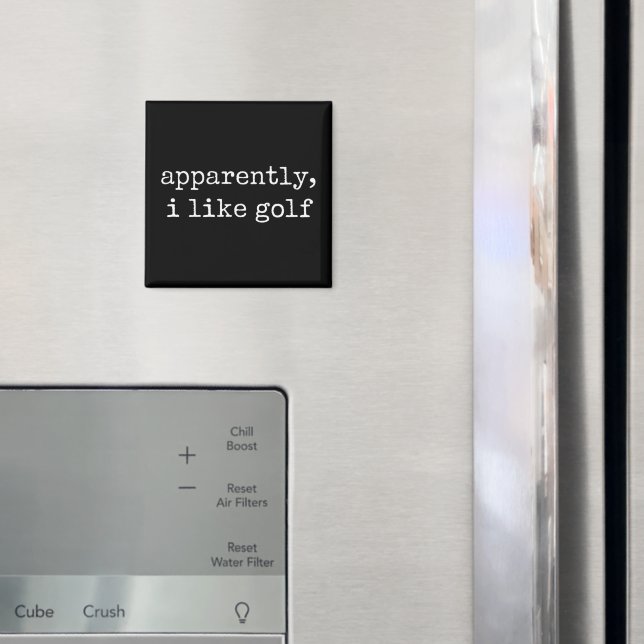 Apparently, I Like Golf Lover Golfing Golfer Magnet (In Situ (Fridge))