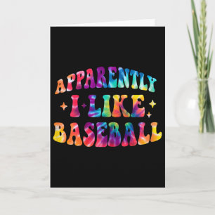Apparently I Like Sell Funny Retro Sports Mum Tie Card