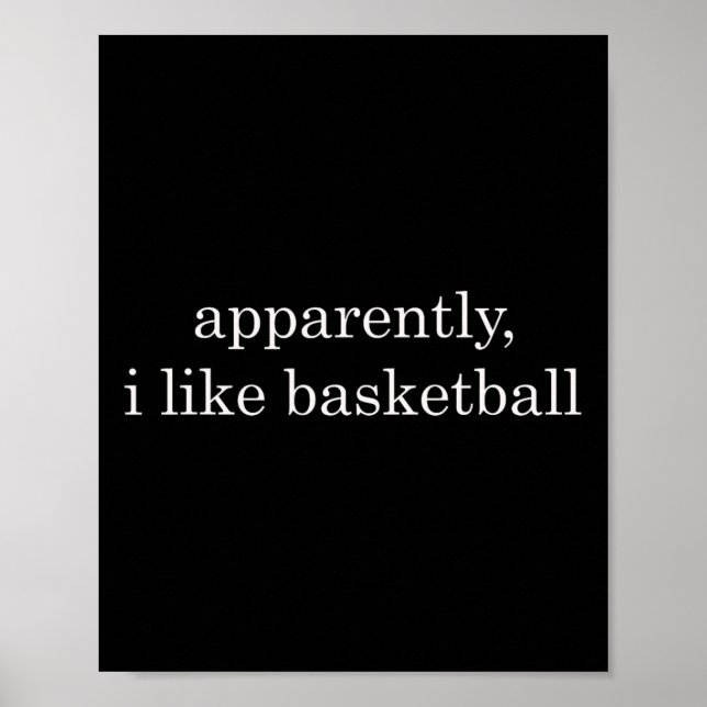 Apparently I Like Sketll Funny  Poster (Front)