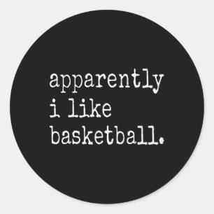 Apparently I Like Sketll Funny Sketll Game Day 1 Classic Round Sticker