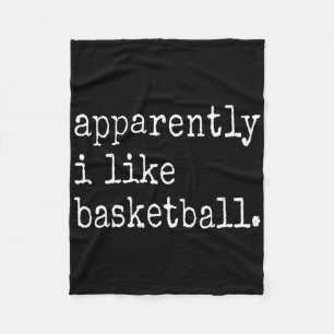 Apparently I Like Sketll Funny Sketll Game Day 1 Fleece Blanket