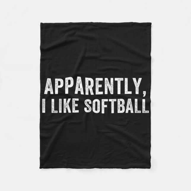 Apparently I Like Softll, Softll Season, Funny Gam Fleece Blanket (Front)