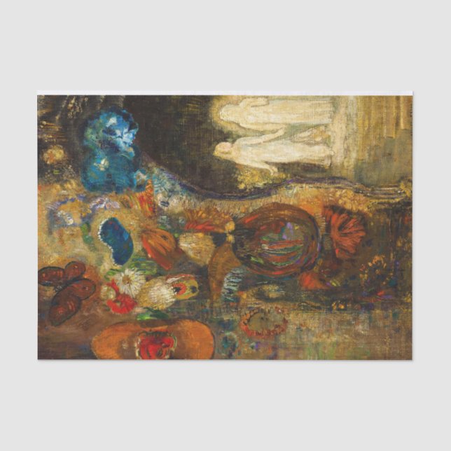 Apparition, 1910 by Odilon Redon Tissue Paper (Front)