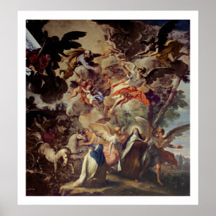 Apparition of St. Joseph to St. Theresa Poster