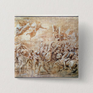 Apparition of St. Peter and St. Paul 15 Cm Square Badge
