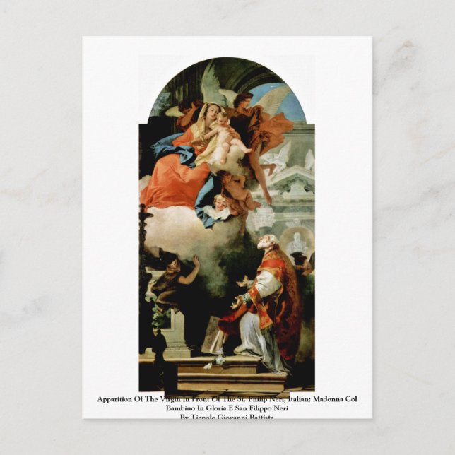 Apparition Of The Virgin Postcard (Front)