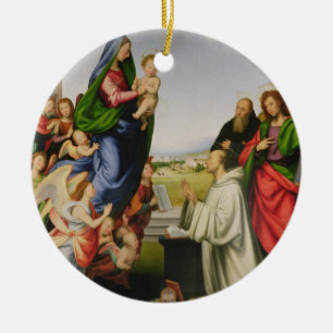 Apparition of the Virgin to St. Bernard, 1504-07 ( Ceramic Tree Decoration