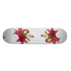 Appealing Pink flowers Skateboard
