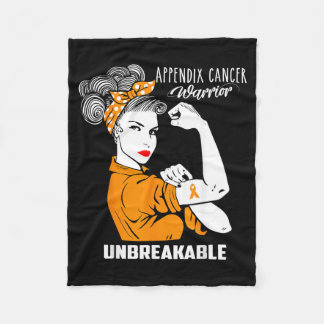 Appendix Cancer Awareness Fleece Blanket
