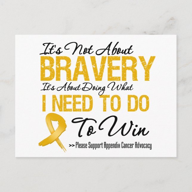 Appendix Cancer Battle Postcard (Front)