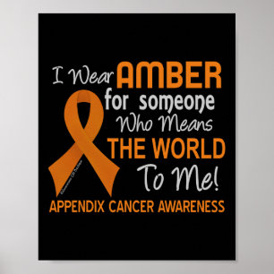 Appendix Cancer For Someone Who Means World To Me Poster
