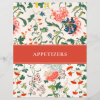 Appetizer Recipe Divider | Stylish Floral