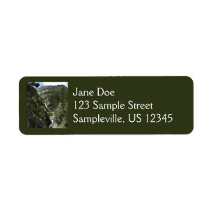 Appistoki Falls and Peak at Glacier National Park Return Address Label