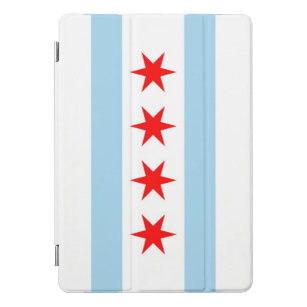 Apple 10.5" iPad Pro with flag of Chicago, USA. iPad Pro Cover