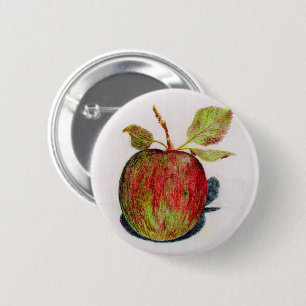 Apple 6 Cm Round Badge